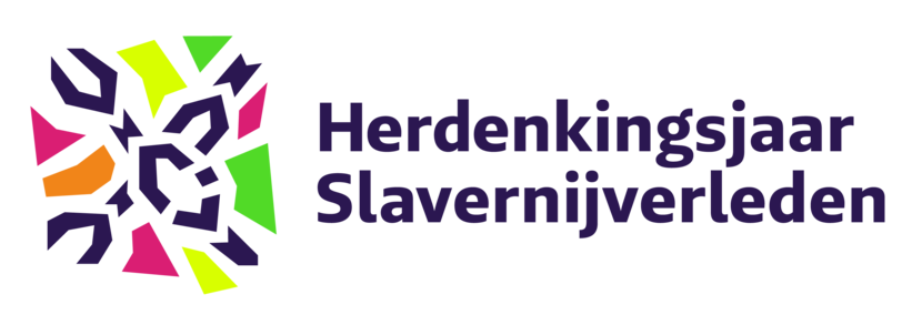 logo van het herdenkingsjaar slavernijverleden