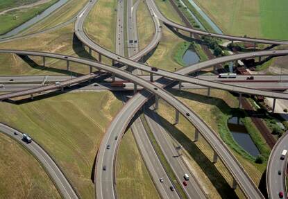 Luchtfoto van het Prins Clausplein