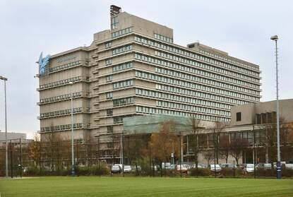 Het hoofdgebouw van de VU in AMsterdam